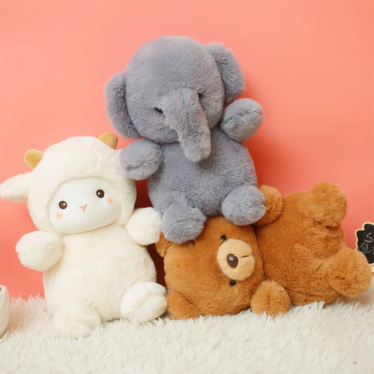 Cute Animals Plush Toy | Teddy Bear Dark Elephant Sheep