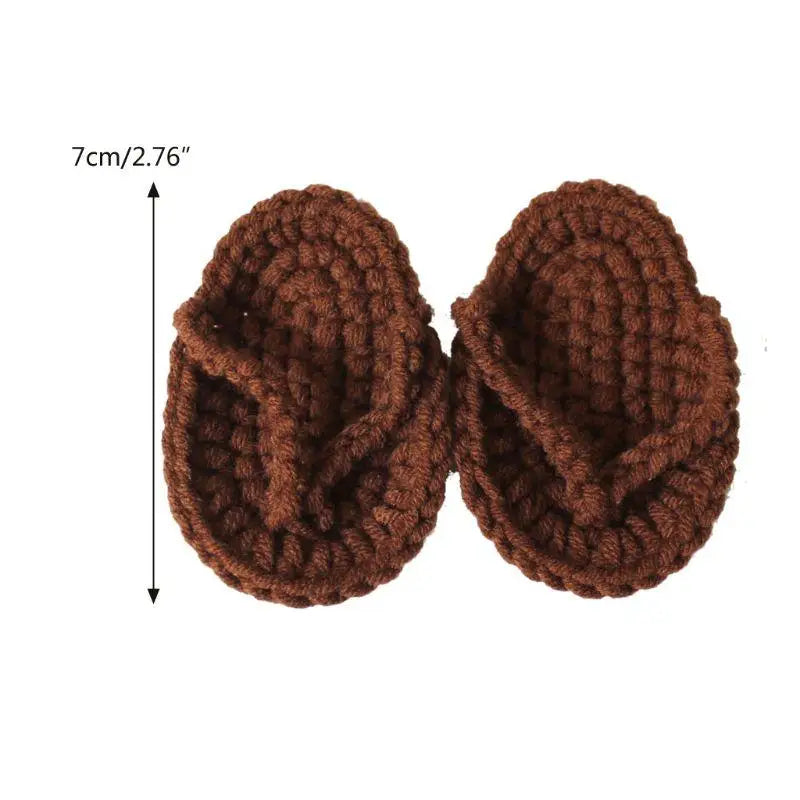 Baby Knit Crochet Mini Slipper