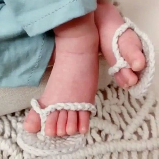 Baby Knit Crochet Mini Slipper