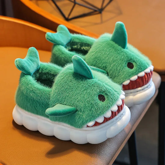 Baby Boys Shark Shaped Slippers