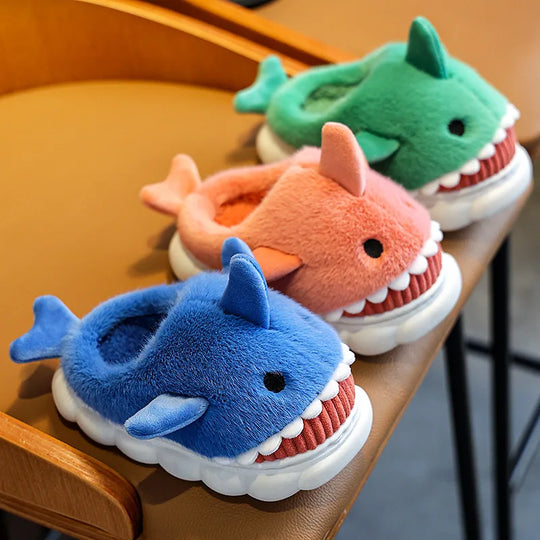 Baby Boys Shark Shaped Slippers